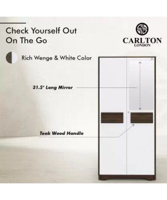 CARLTON LONDON Engineered Wood 2 door wardrobe