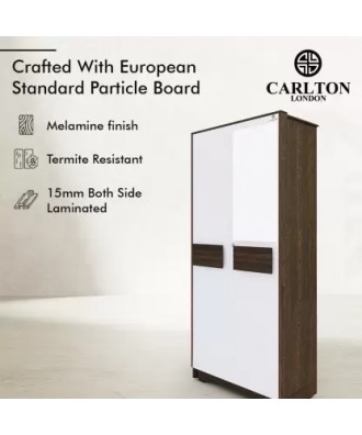 CARLTON LONDON Engineered Wood 2 door wardrobe