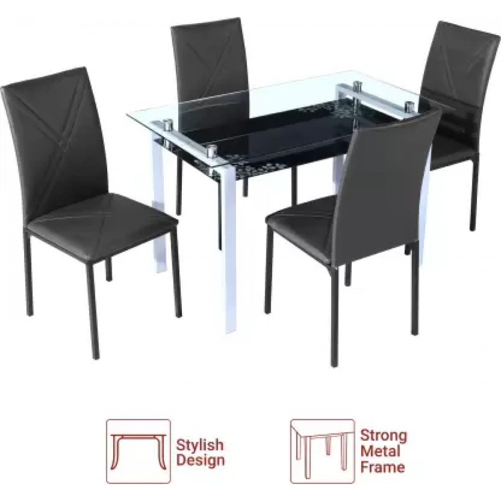 Flipkart perfect homes Luzon metal 4 seater Dining set