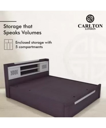 Carlton London Viola Engineered wood Queen Hydraulic bed