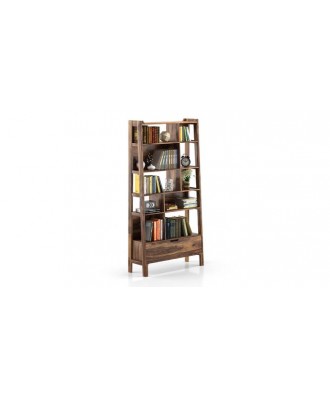 Alberto solid wood bookshelf/display unit (Mahagony finish finish)