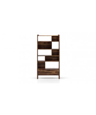 Alberto solid wood bookshelf/display unit (Mahagony finish finish)