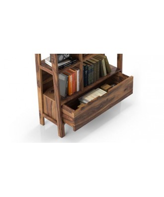 Alberto solid wood bookshelf/display unit (Mahagony finish finish)