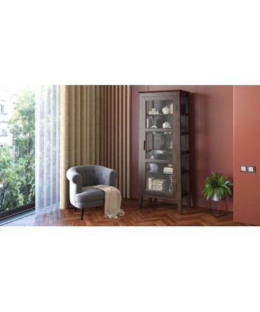 Satori modern solid wood display unit (American walnut finish)