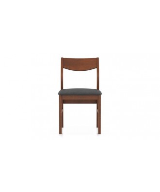 Augusta dining chair - set of 2 (Blue, Dark walnut finish)