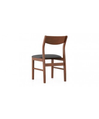 Augusta dining chair - set of 2 (Blue, Dark walnut finish)