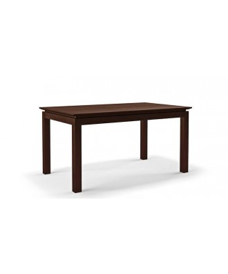 Diner 6 Seater Dining Table In Dark Walnut Finish