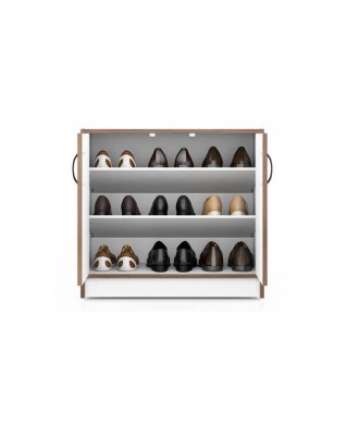 Alex shoe cabinet (Dark wenge finish, 18 pair configuration)