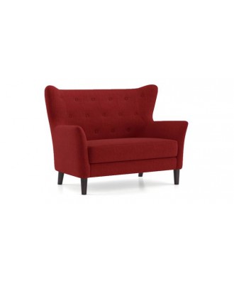 Frida 2 Seater Fabric Loveseat in Salsa Red Colour