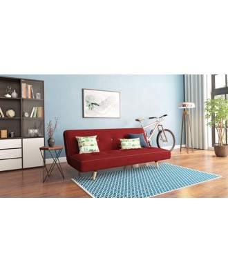 Zehnloch sofa cum bed (Red)