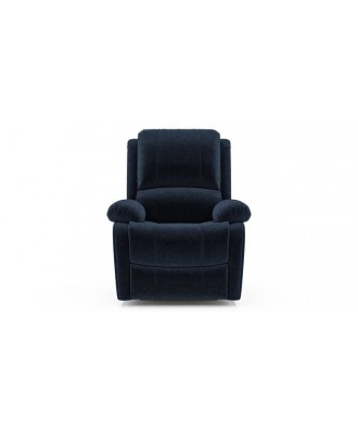 Lebowski Fabric One Seater Manual Recliner in Cobalt Fabric Colour